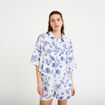 Chemise manches 3/4 blanc femme