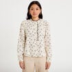 Chemise droite manches longues multicolore femme