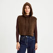 Cache-cou marron fonc&eacute; femme