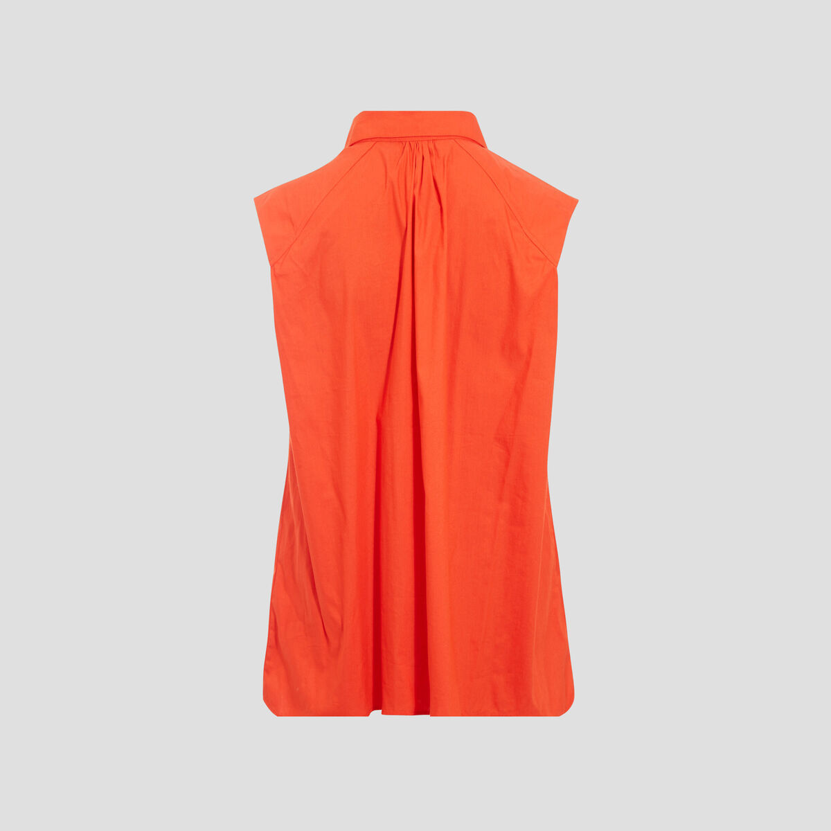 Chemise sans manches orange femme