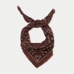 Foulard marron fonc&eacute; femme