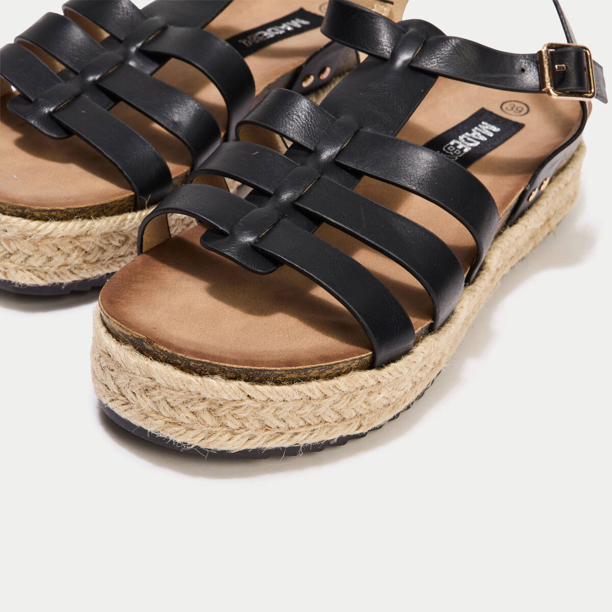 Sandales noir femme