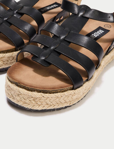 Sandales noir femme