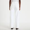 Jean wide leg taille haute denim blanc femme