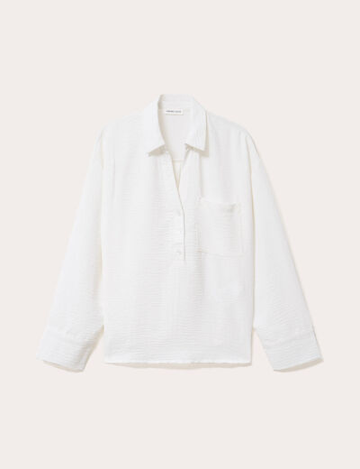 Vareuse manches longues ecru femme