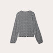 Blouse avec noeuds noir femme