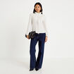 Blouse manches longues blanc femme