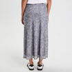 Jupe longue &eacute;vas&eacute;e bleu gris femme