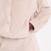 Veste fausse fourrure sable femme