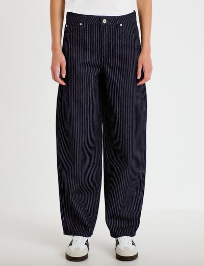 Jean mom denim brut femme