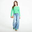 Pull manches longues vert femme