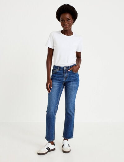 Jean taille standard denim stone femme