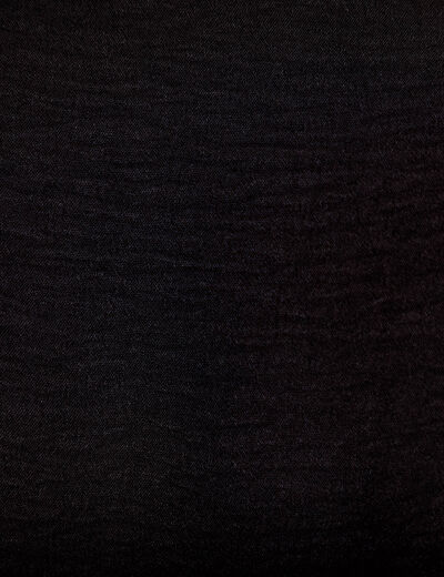 Robe courte &eacute;vas&eacute;e boutons coeur noir femme