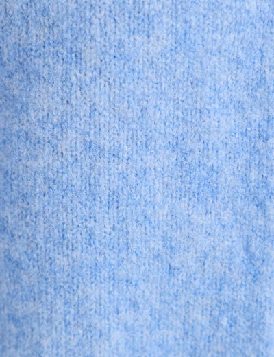 Gilet court nou&eacute; bleu ciel femme