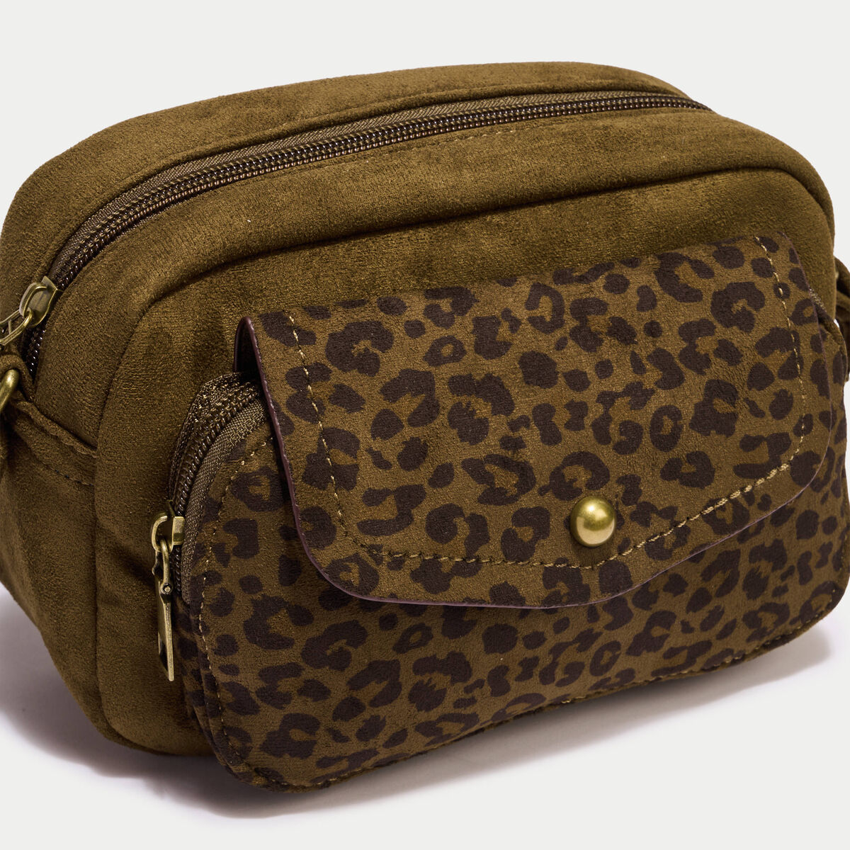 Sac similicuir vert kaki femme
