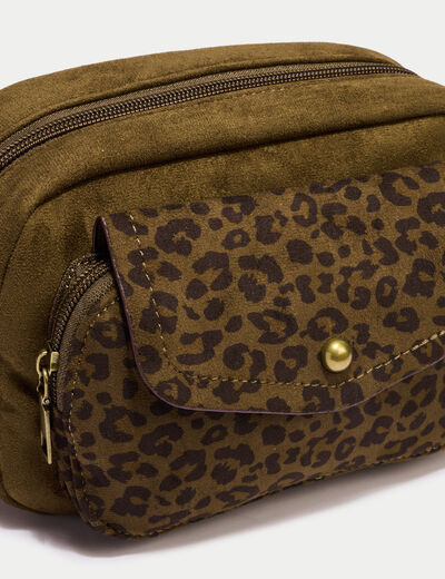 Sac similicuir vert kaki femme
