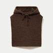 Cache-cou marron fonc&eacute; femme