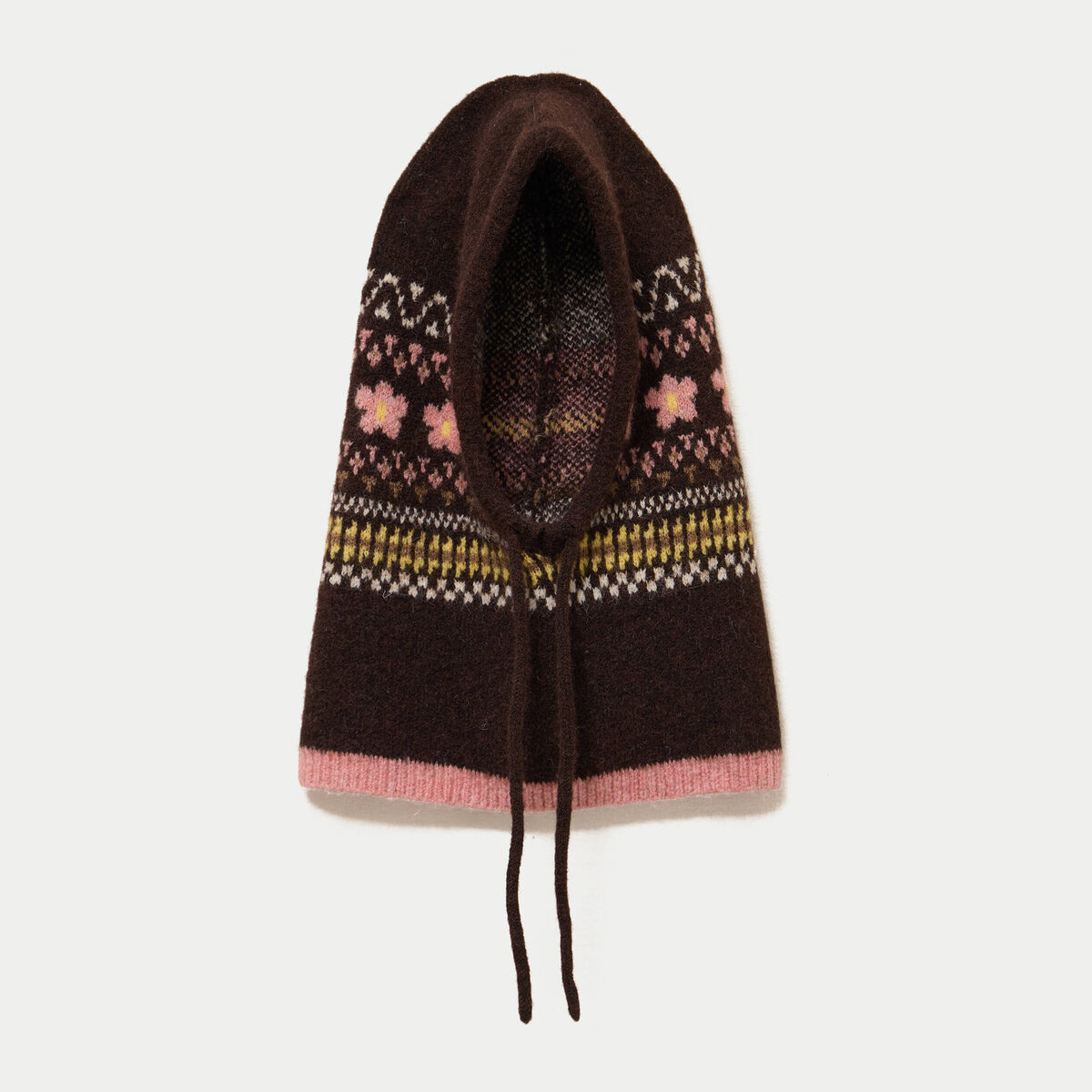 Cagoule marron fonc&eacute; femme