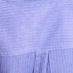Surchemise oversize col chemise en coton mauve femme