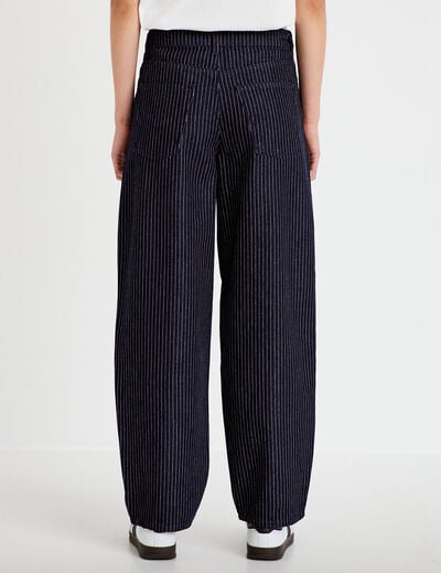 Jean mom denim brut femme