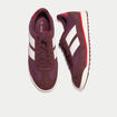 Basket aspect daim bordeaux femme