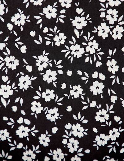 Robe courte d&eacute;tail dentelle noir femme