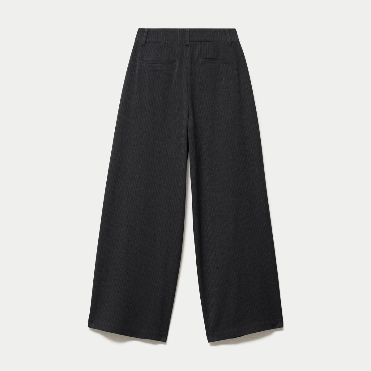 Pantalon bootcut taille haute gris fonc&eacute; femme