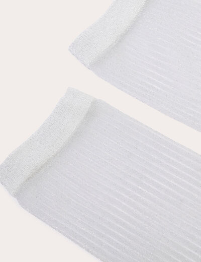Chaussettes couleur argent femme