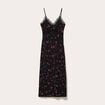 Robe &eacute;vas&eacute;e col v noir femme