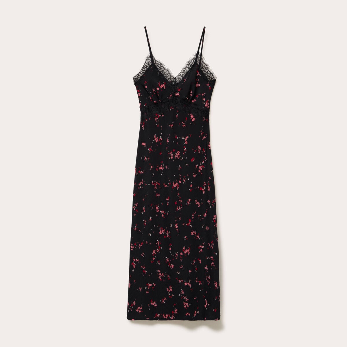 Robe &eacute;vas&eacute;e col v noir femme