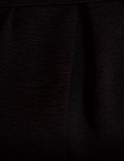 Robe longue &eacute;vas&eacute;e &agrave; fines bretelles noir femme