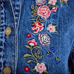Robe droite courte en jean col chemise denim stone femme