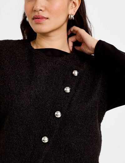 Gilet sans manches noir femme