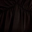 Blouse col claudine bas resserr&eacute; noir femme