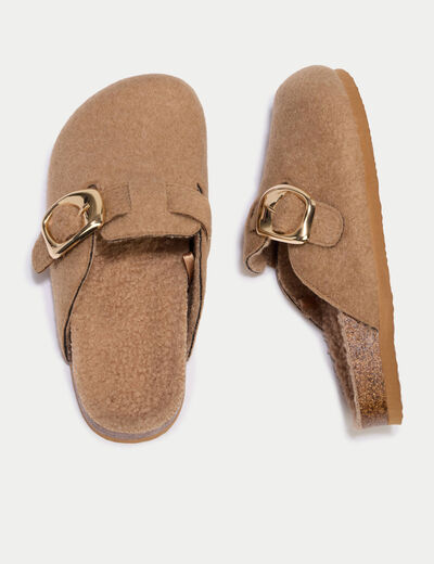 Chaussons sabot sable femme