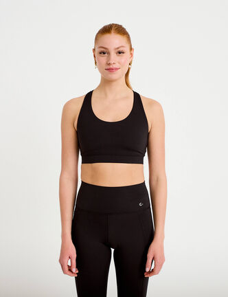 Brassi&egrave;re de sport activewear noir femme