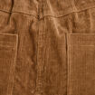 Pantalon barrel ceinture amovible taupe femme