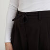 Pantalon large fluide noir femme