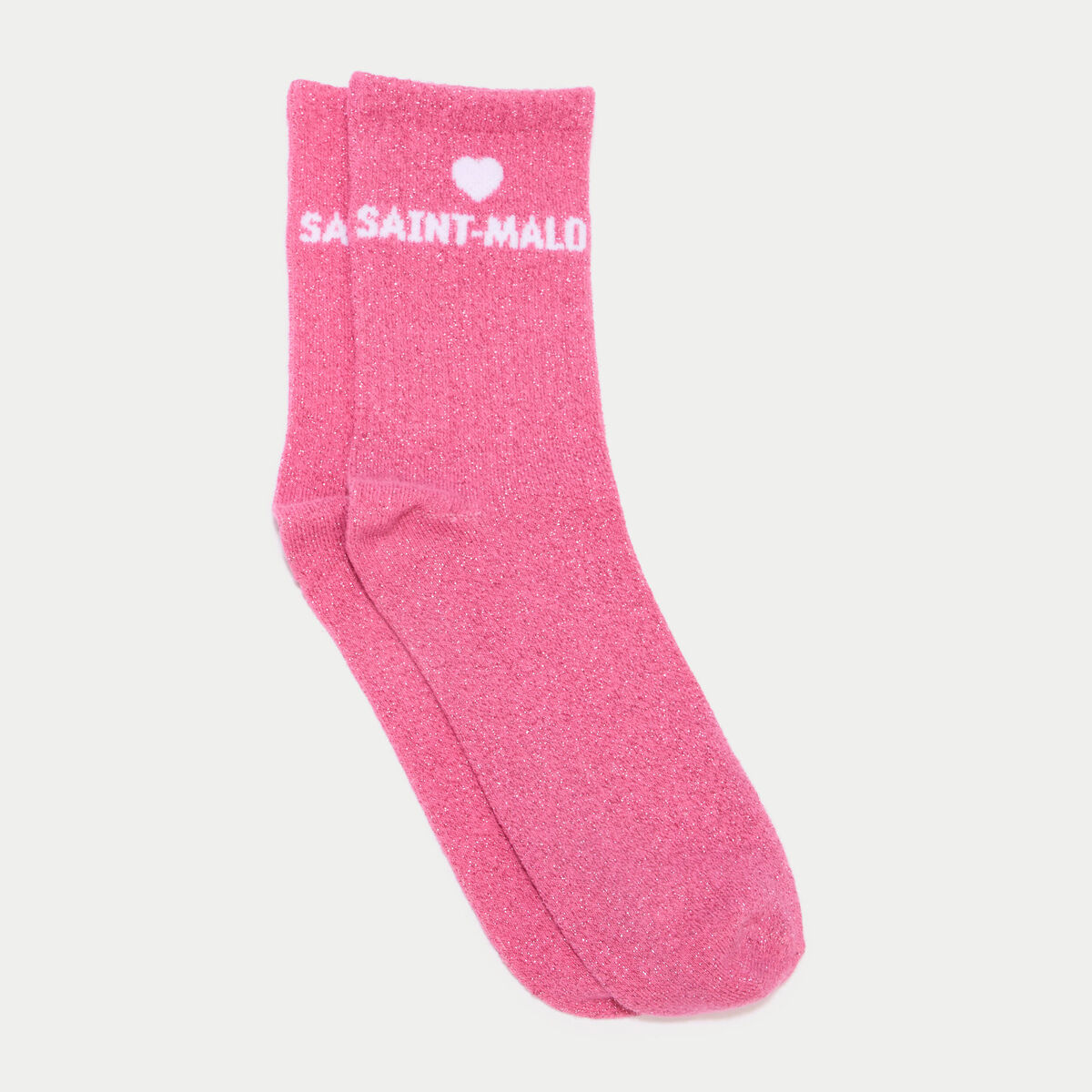 Lot 2 paires de chaussettes rose fushia femme