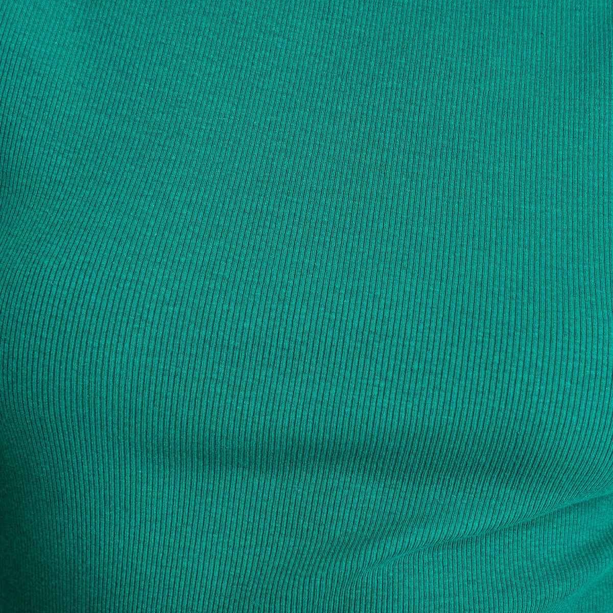 T-shirt col bateau vert &eacute;meraude femme
