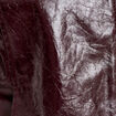 Veste droite cropped en similicuir violet fonc&eacute; femme