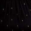Robe &eacute;vas&eacute;e 3/4 col v manches courtes noir femme