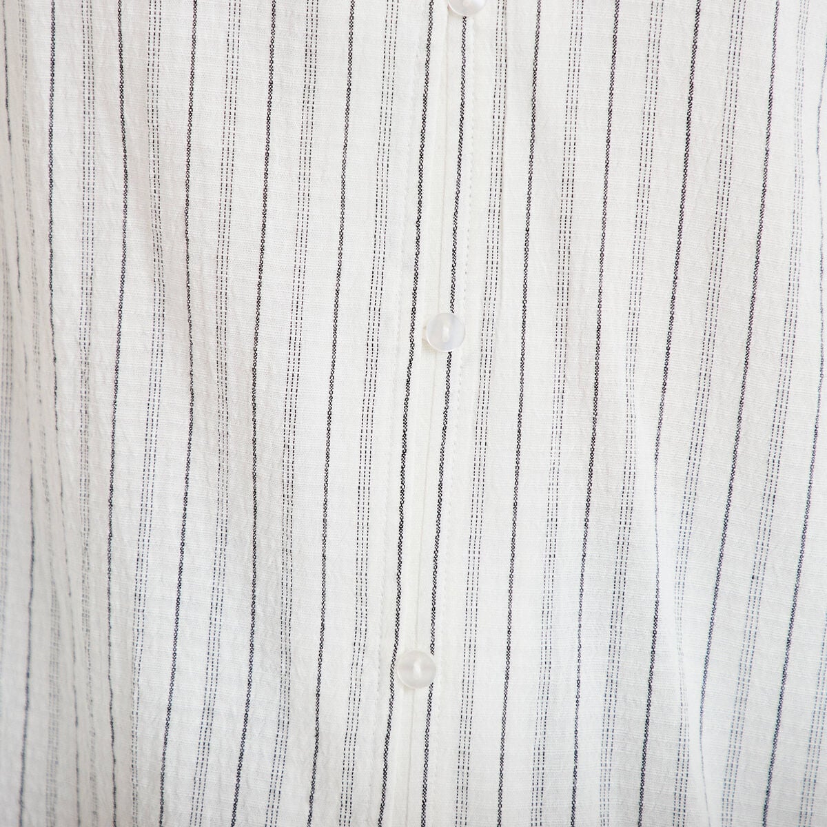 Blouse ample broderie manches 3/4 blanc femme