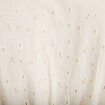 Robe courte &eacute;vas&eacute;e d&eacute;collet&eacute; brod&eacute;e ecru femme