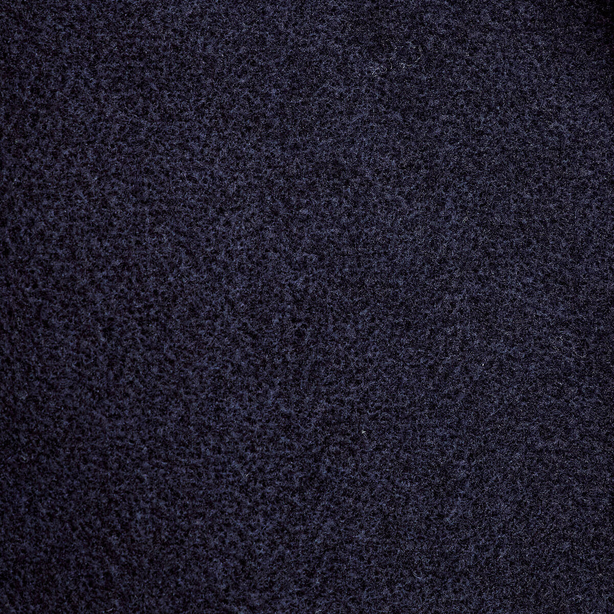 Trench droit court col tailleur bleu marine femme