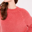 Pull manches longues vieux rose femme
