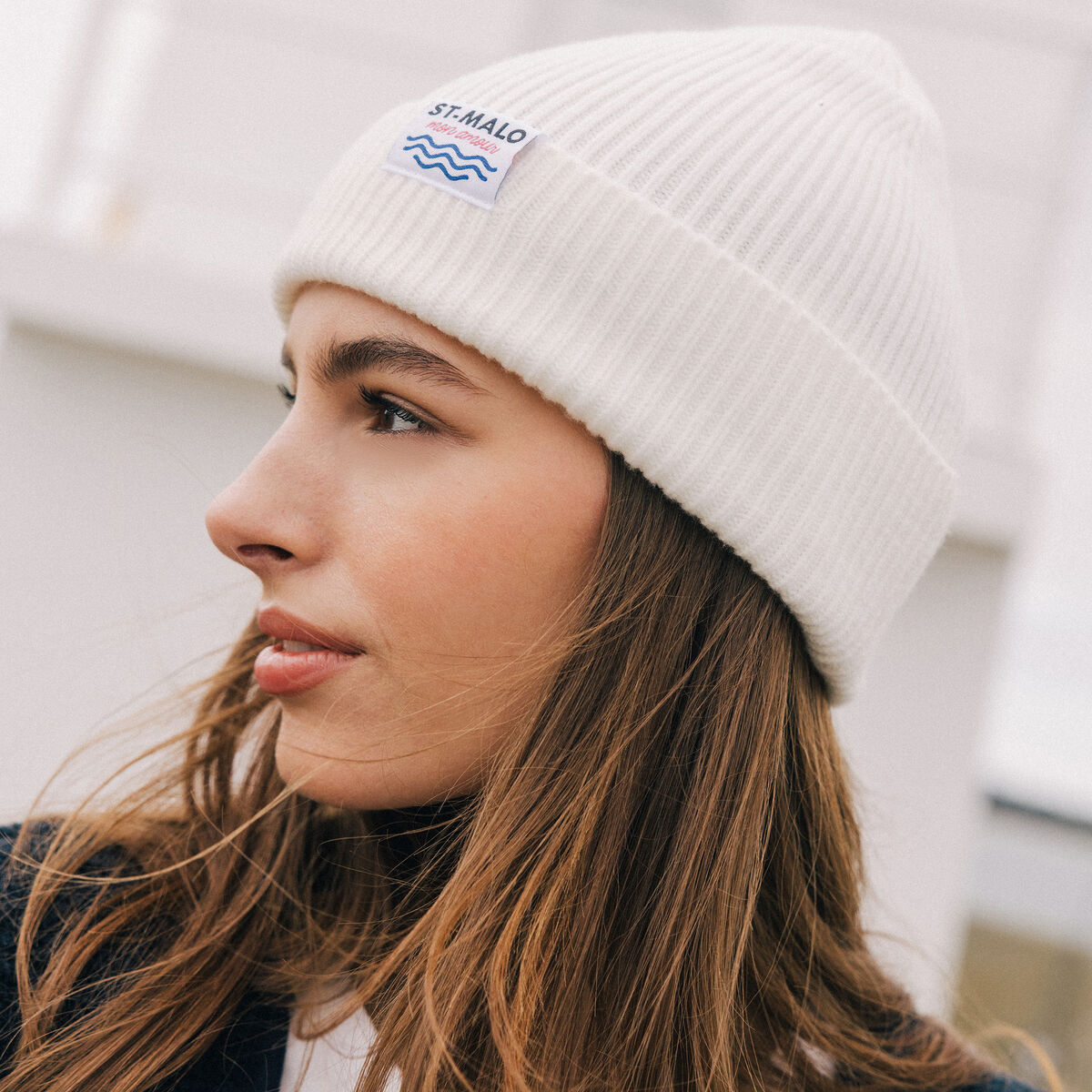 Bonnet ecru femme