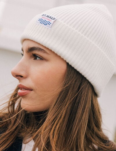 Bonnet ecru femme