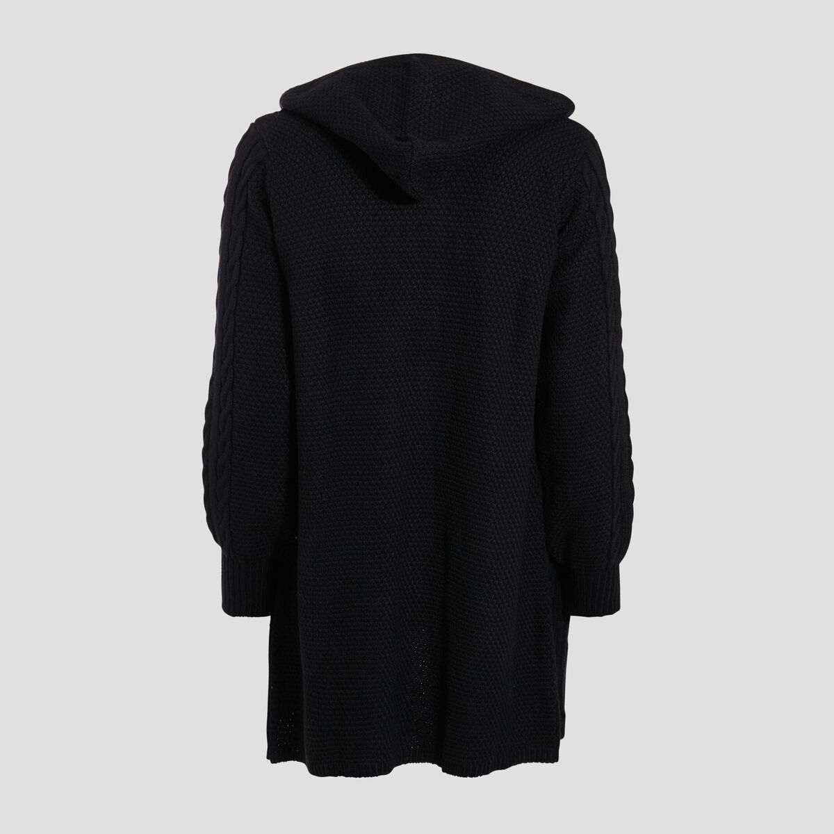 Gilet manches longues noir femme