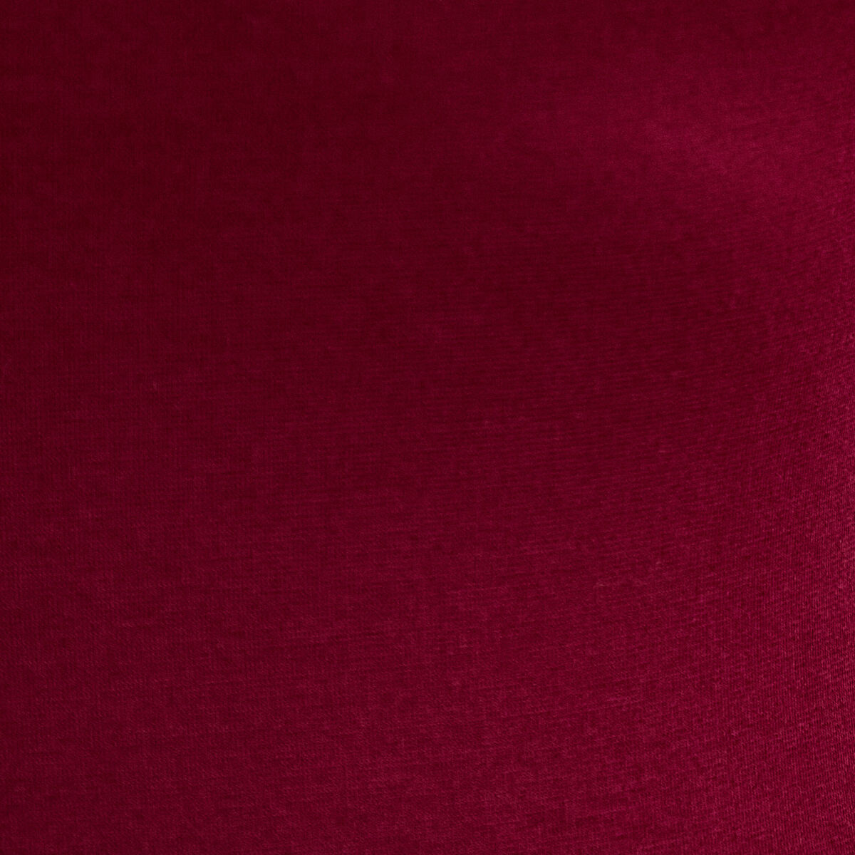 T-shirt thermique col en V plumetis bordeaux femme